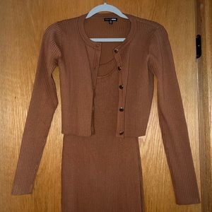 Matching Dress and Cardigan Set